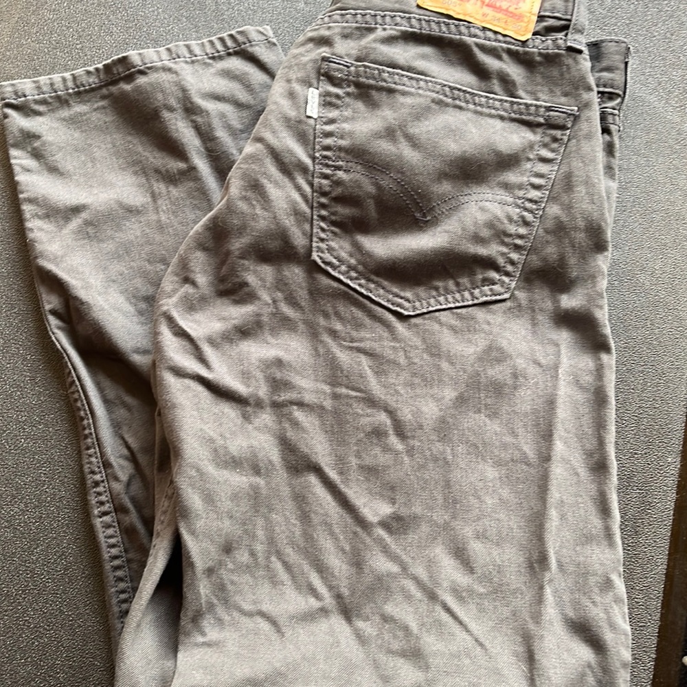 Levi 505 34x30 smoke gray color